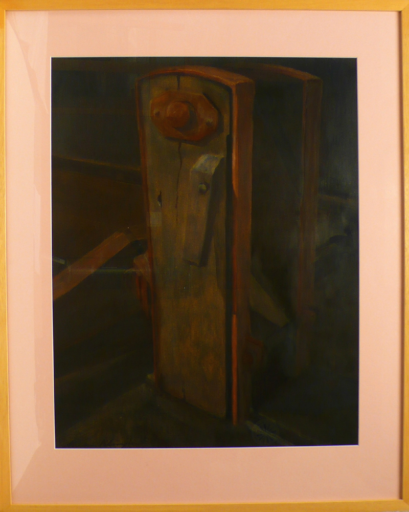 Scheepsdek met maststeunder, compositie door Marten Klompien 1959.