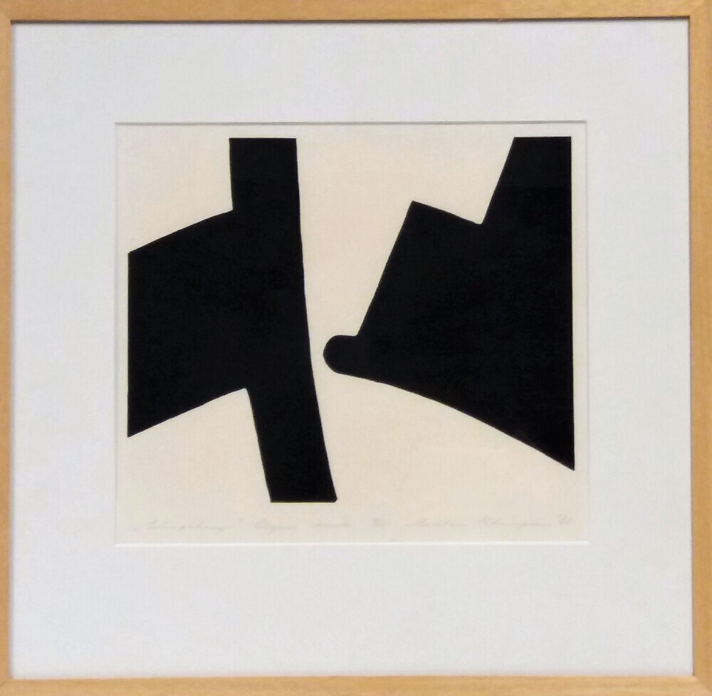 Scheepsboeg, houtsnede door Marten Klompien, 1968