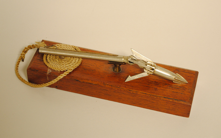 Model van een granaat harpoen