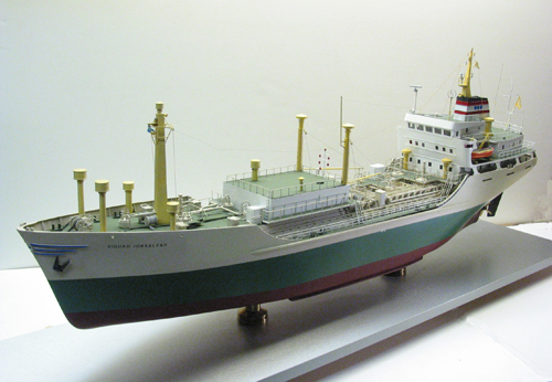 LPG-tanker Sigurd Jorsalfar, gebouwd in 1973 bij scheepswerf Pattje (BN 299) in Waterhuizen voor Noorse rekening.