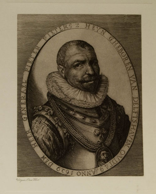 Pietersz Heyn, drukwerk naar lithografie van Crispijn van de Passe, begin 20e eeuw.