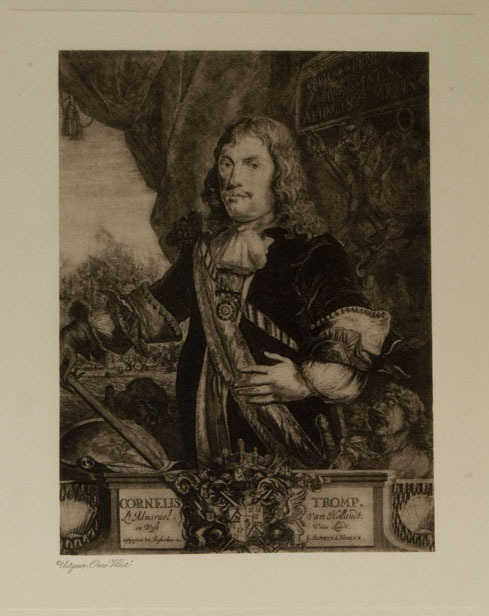 Cornelis Tromp, drukwerk naar litho door Romeyn de Hooghe, begin 20e eeuw.
