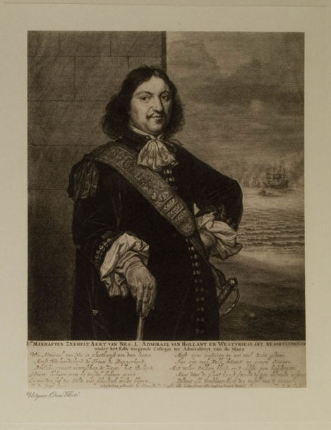 Aert van Nes, drukwerk naar lithografie van Abraham Blotelingh, begin 20e eeuw.