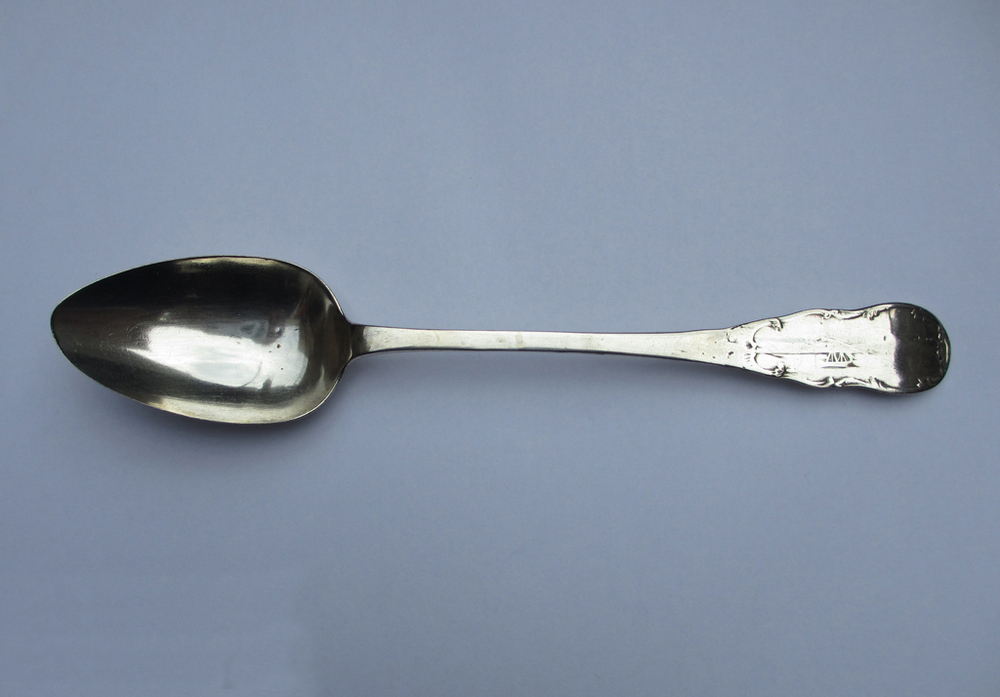 Samengestelde lepel met steel van oostzeelepel "Hill Gebrüder", (Riga) 1847