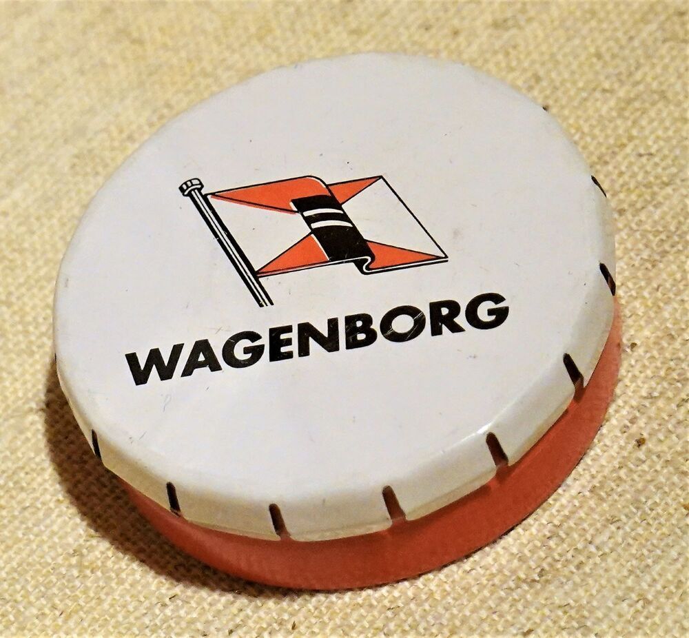 Blikje ter promotie van rederij Wagenborg
