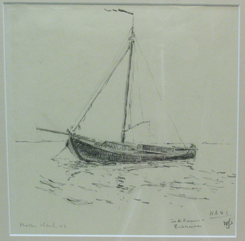 Botter uit Harlingen (HA 42) liggende in Enkhuizen