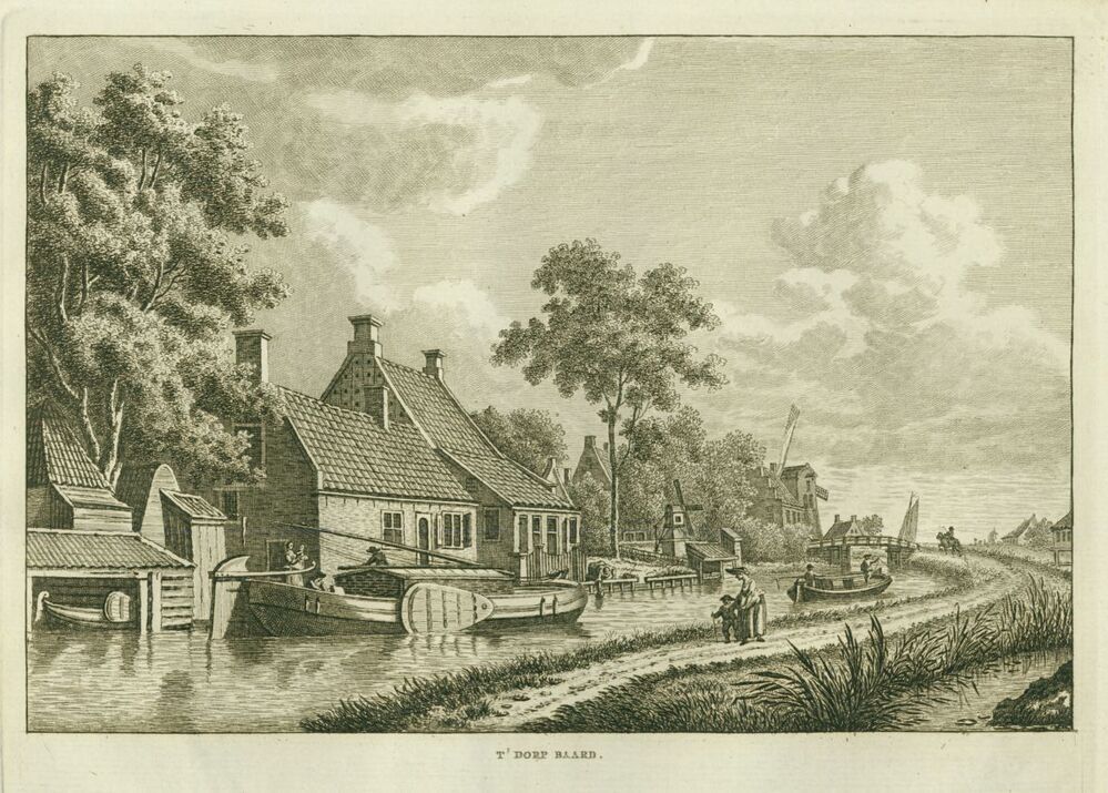 ''t Dorp Baard.', gravure door Jan Bulthuis, ca. 1786-1792