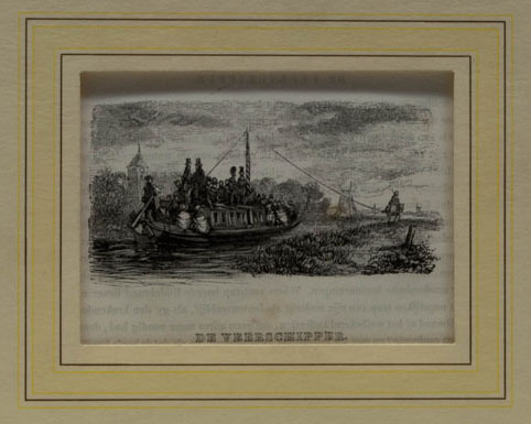 De Veerschipper, prentje uit "Camera Obscura" van Hildebrand