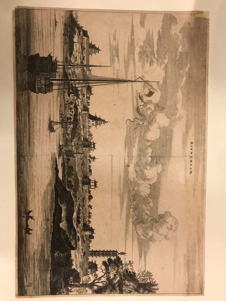 "Kinnungam", gravure, door Wenceslas Hollar, 17e eeuw