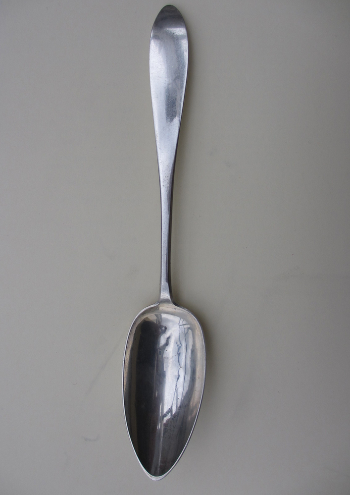 Oostzeelepel "F.C.F. Thomsen Swinemünde", vervaardigd door L. Wolff, Berlijn, 19e eeuw