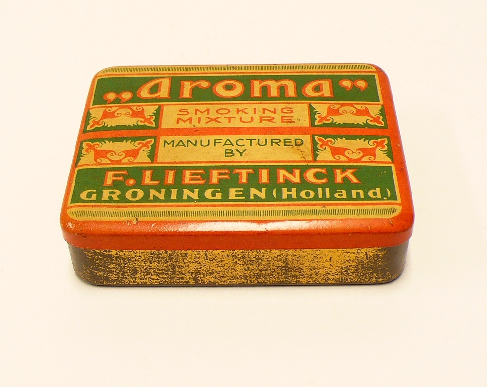 Tabaksblik Aroma, van F. Lieftinck, Groningen