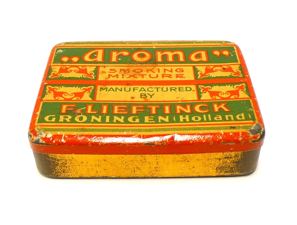 Tabaksblik Aroma, van F. Lieftinck, Groningen