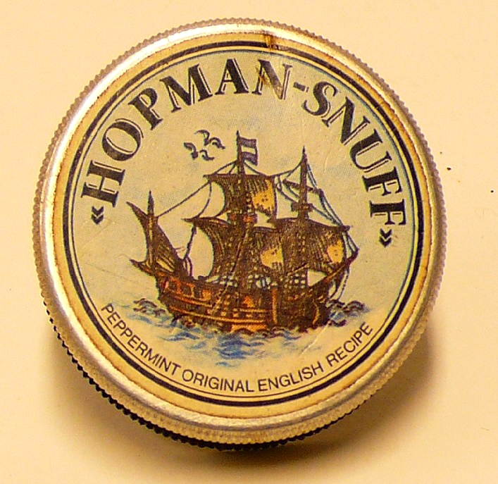 Tabaksblik van het merk Hopman-Snuff