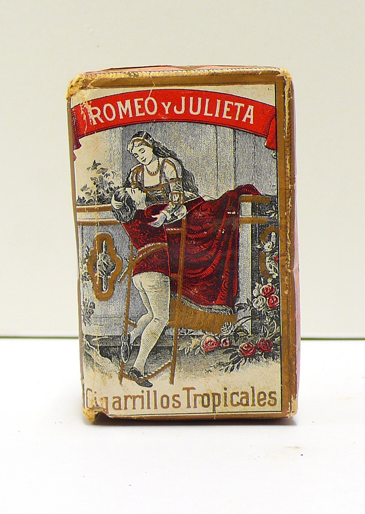 Sigarettenpakje met Cubaanse sigaretten, vervaardigd in Havana door Rodriquez Arguelles Y Ca.