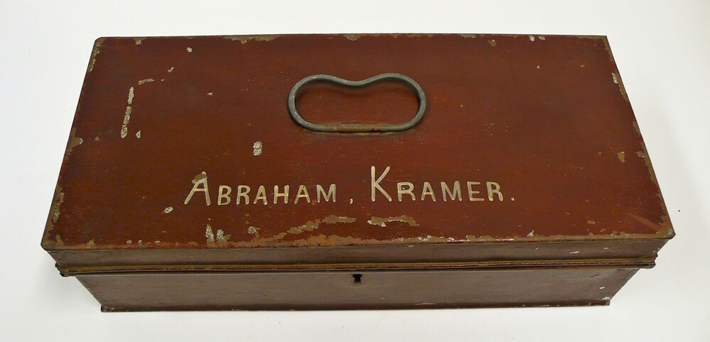 Documententrommel van kapitein Abraham Kramer, ca. 1870