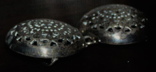 Zilveren dubbele gesp