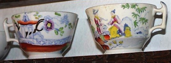 Beschilderd porseleinen servies, Azië