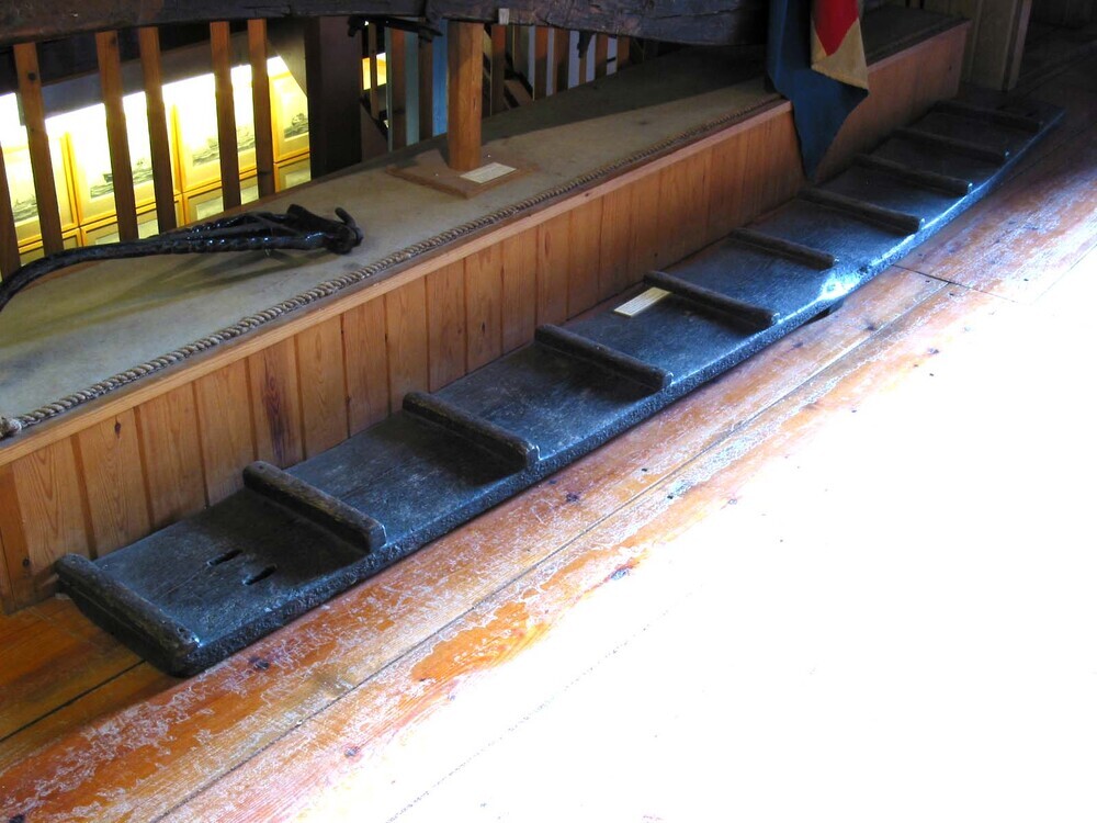 Stuurplank met ribben, 19e eeuw