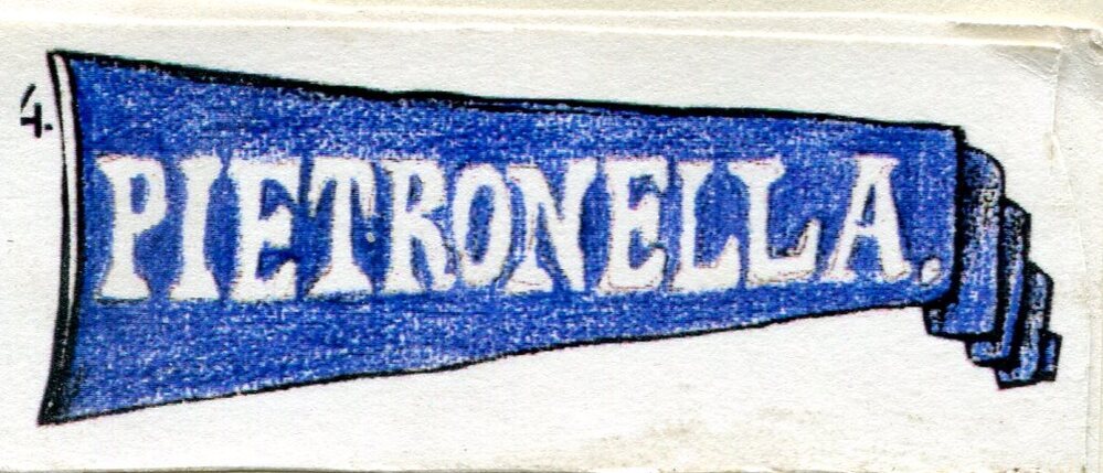 Wimpel van de koftjalk "Pietronella", kapitein Johannes de Vries