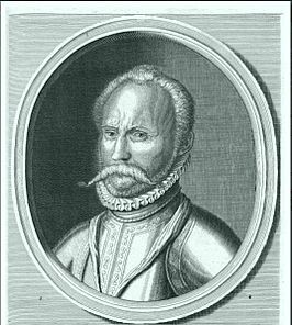 Portret van Diderik van Sonoy, getekend door Jacobus Buijs (inr. et delin), graveur Reinier Vinkeles en C. Bogerts, gravure