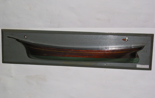 Halfmodel van een schoener