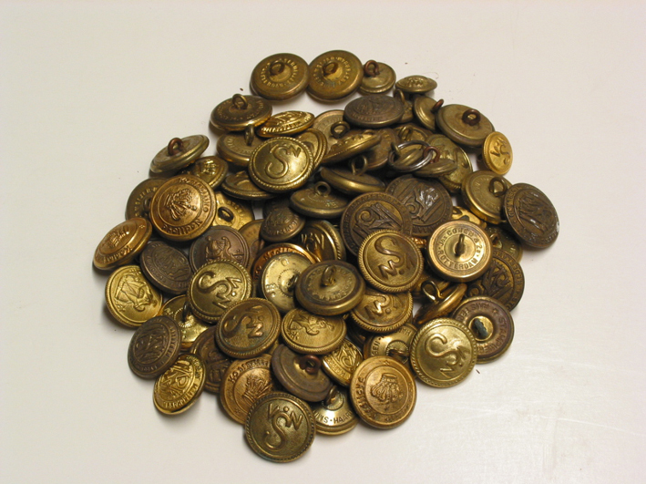 Doosje met uniformknopen