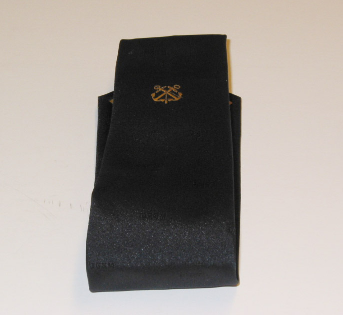 Zwarte stropdas van het loodswezen D.G.S.M.