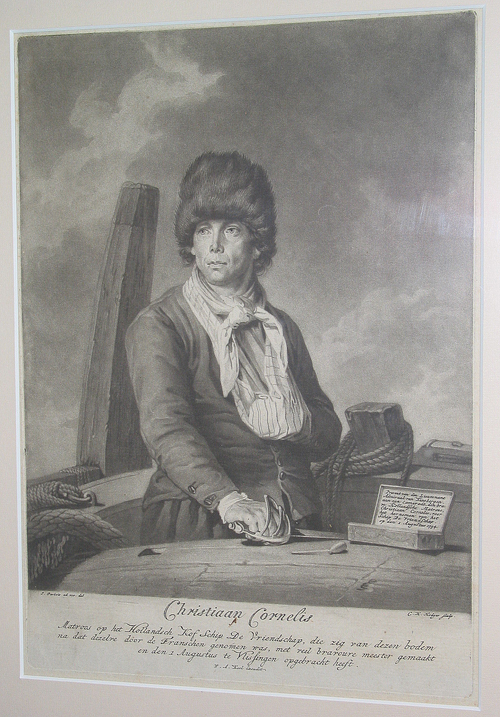 Matroos Christiaan Cornelis, lithografie door J. Perkois, 18e eeuw, naar C.H. Hodges, 1794 of later
