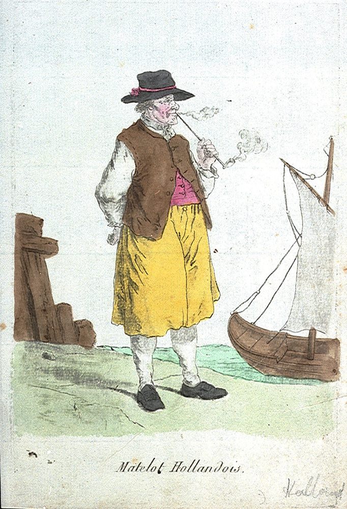 'Matelot Hollandais', ingekleurde prent, ca. 1830