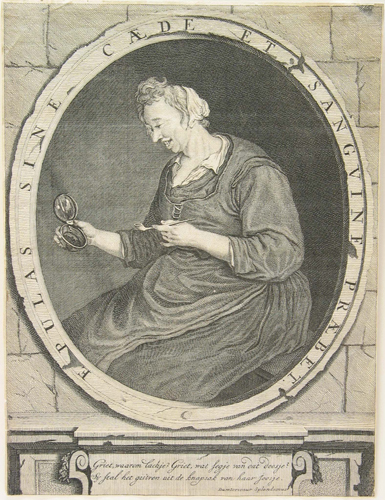 Griet, gravure naar een tekening van Matthijs Pool (1676–1740), vervaardigd tussen 1696 en 1740