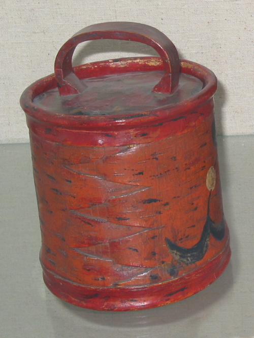 Russische Toejas in rode kleur, gevuld met tabak, 19e eeuw