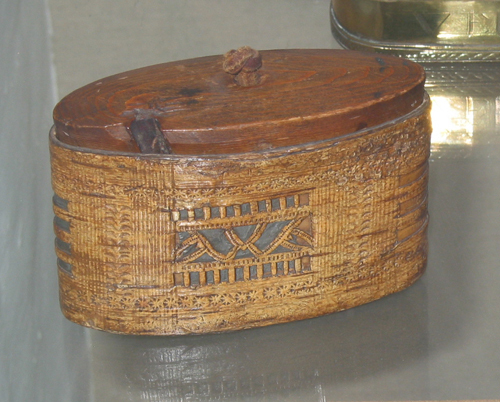 Zweedse ovalen berkebasten snuifdoos groot