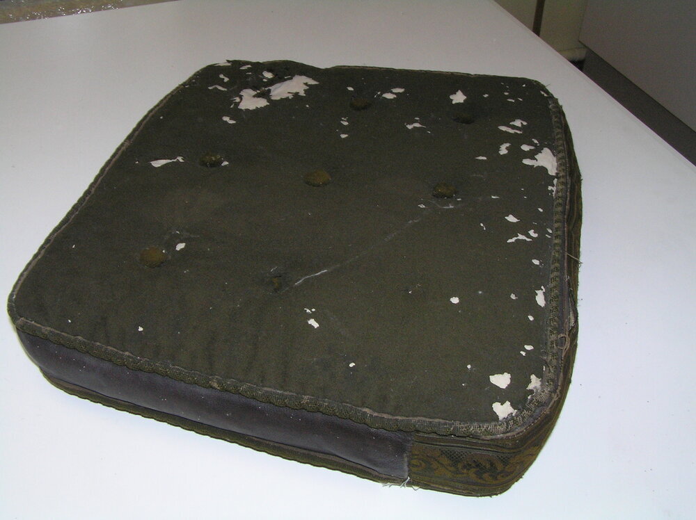 kussen, rijtuigkussen