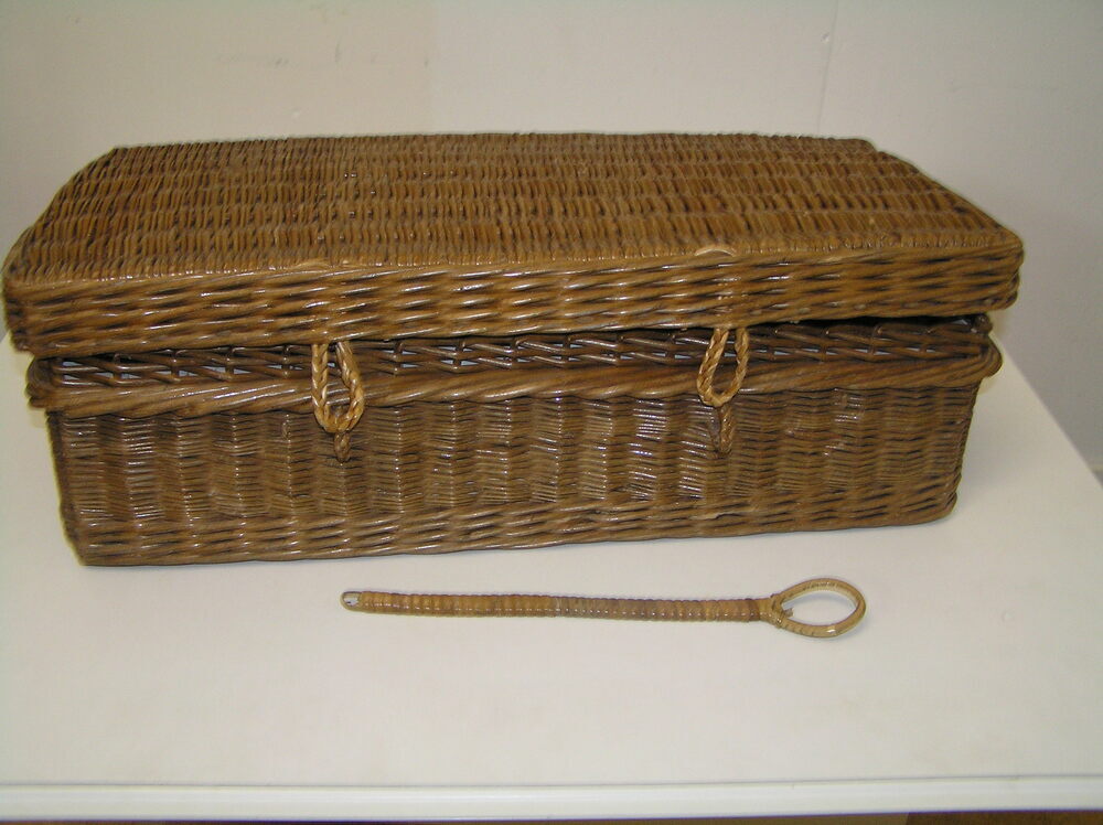 rieten picknickkoffer, picknickkoffer, koffer