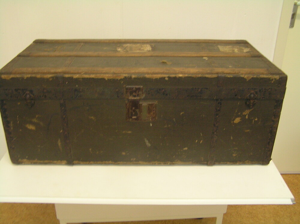 hutkoffer, legerkist