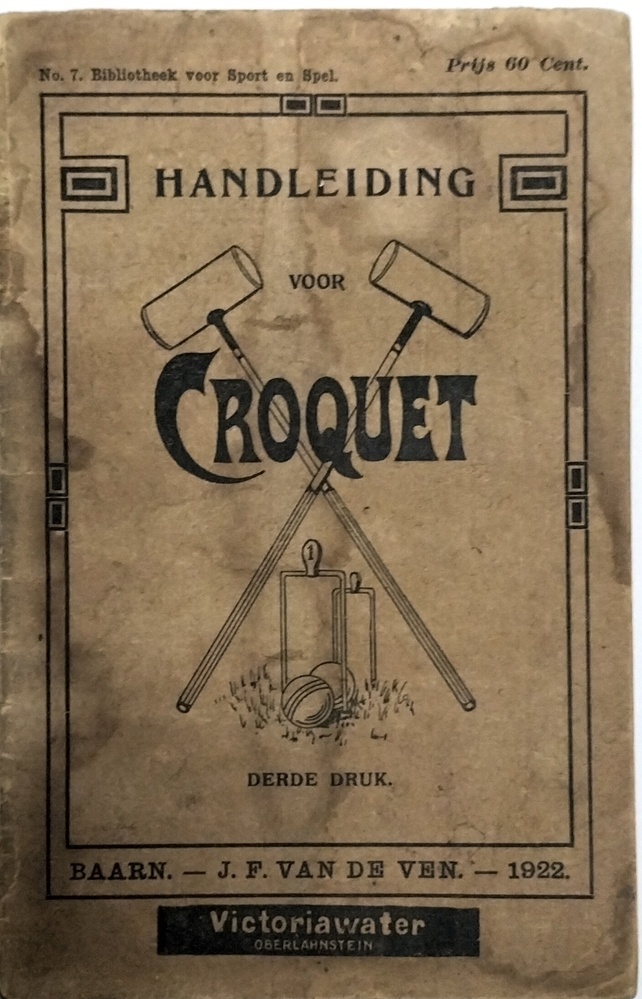 Handleiding voor Croquet, 1922