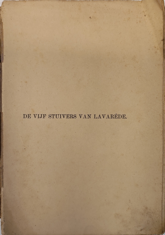 De vijf stuivers van Lavarède. Stratenus, L.