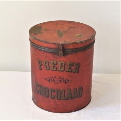 Voorraadblik poeder chocolaad