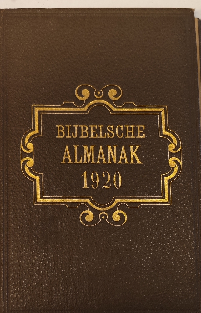 Bijbelse almanak voor het jaar 1920.