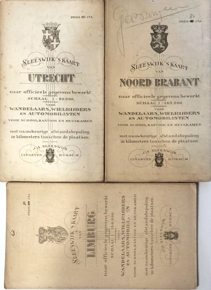 Sleeswijk's kaart van Noord-Brabant; naar officeele gegevens bewerkt.