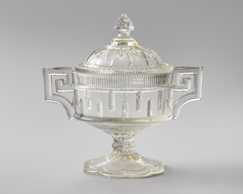 Glazen suikerpot met deksel