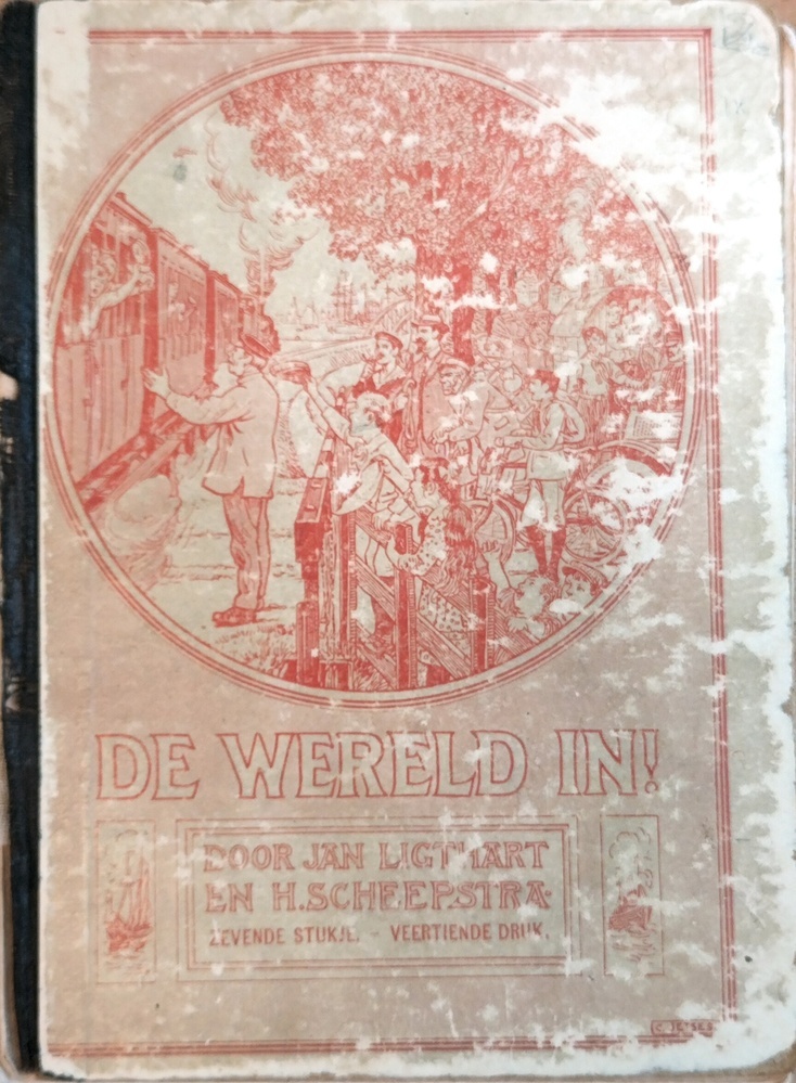 De wereld in! Door Jan Ligthart en H. Scheepstra. 7ste stukje, 14e druk, 1920.