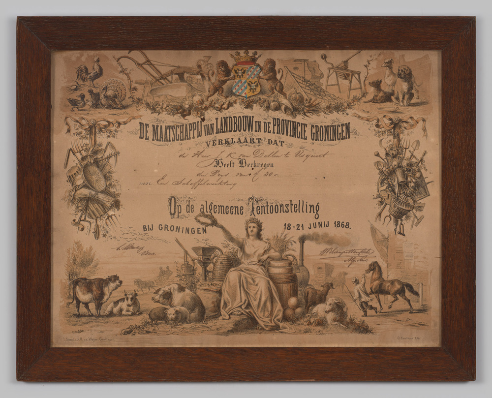 Diploma voor landbouwwerktuigen