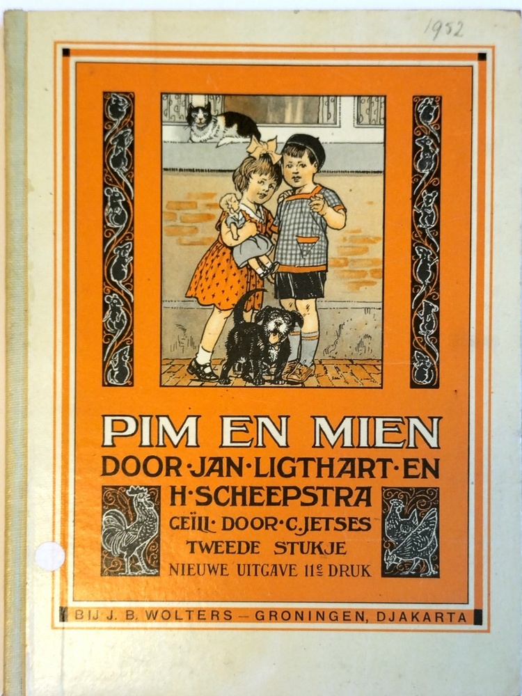 Pim en Mien door Jan Ligthart en H. Scheepstra. 2e stukje, nieuwe uitgave, 11e druk, 1952.