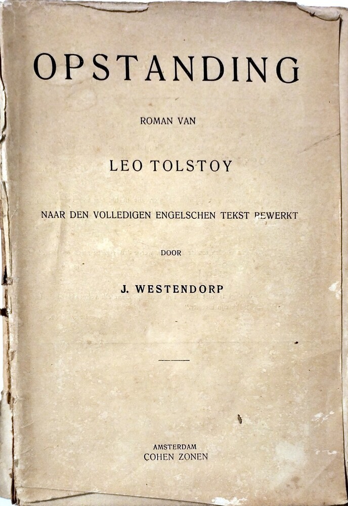 Opstanding. Tolstoy, L.