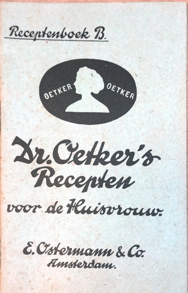 Receptenboek B. Dr. Oetker's Recepten voor de Huisvrouw.