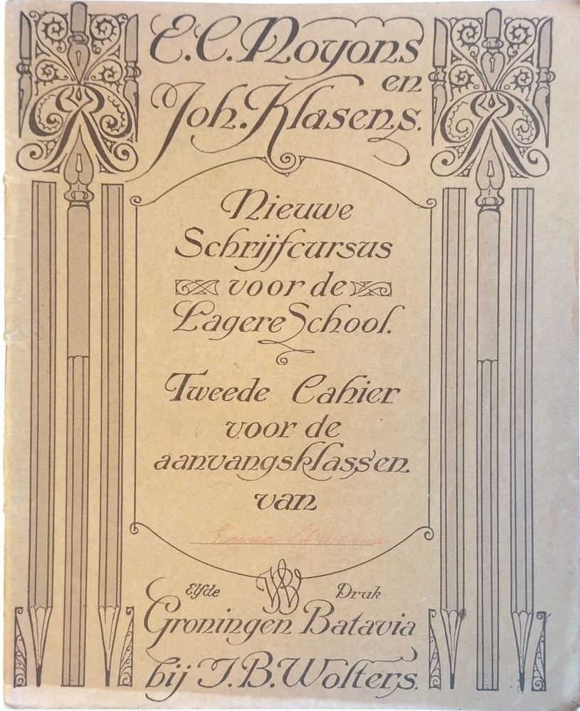 E.L. Noyons en Joh. Klasens Nieuwe Schrijfcursus voor de Lagere School.