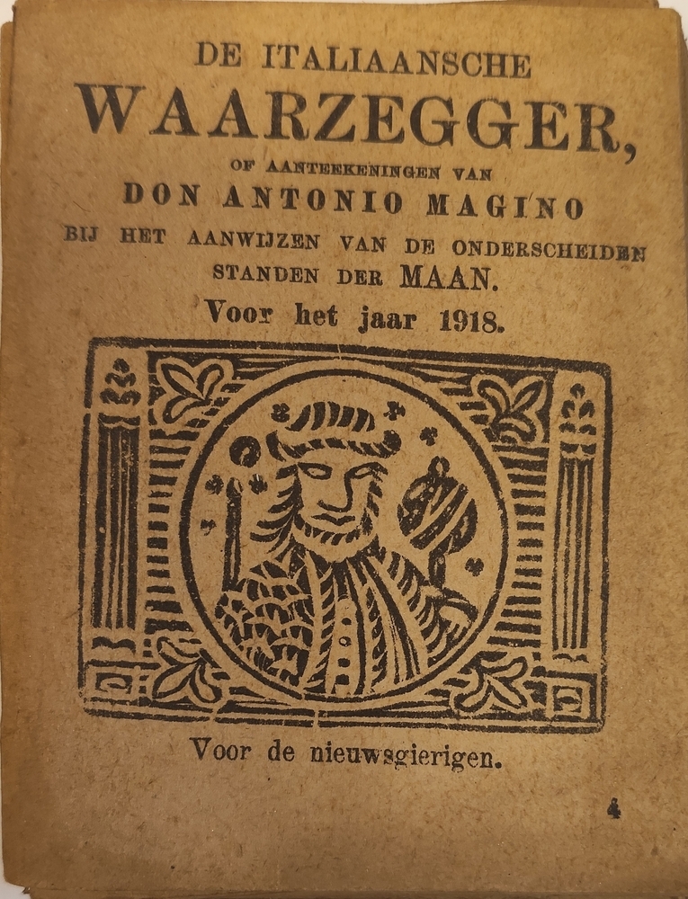 De Italiaanse waarzegger, of aanteekeningen van Don Antonie Magino bij het aanwijzen van de onderscheiden standen der maan. Voor het jaar 1918