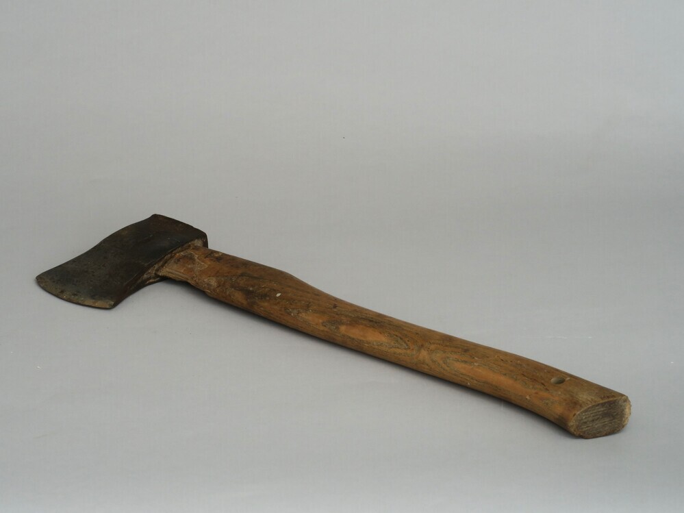 Bijl met houten handvat