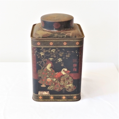 Voorraadblik met japansachtige afbeelding